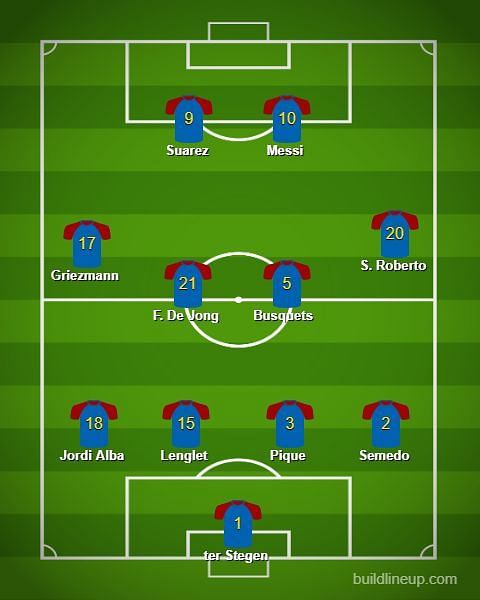 When defending, Griezmann would drop back to midfield to form a mid-block 4-4-2