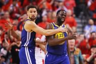 Klay Thompson and Draymond Green