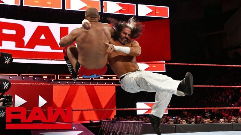 Matt Hardy taking on Scott Dawson on RAW