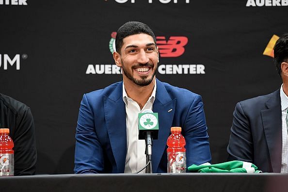 Enes Kanter is hoping to win a title with the Boston Celtics
