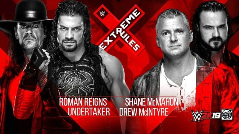 The Deadman returns to help Roman Reigns put Shane McMahon down for good