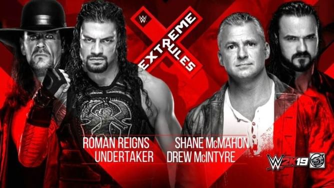 Extreme Rules 2019 - 5 Possible finishes for Roman Reigns & the Undertaker vs. Drew McIntyre & Shane McMahon