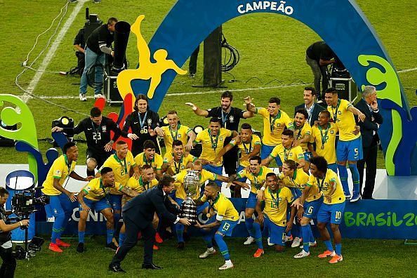Brazil lifted the Copa America for the 9th time