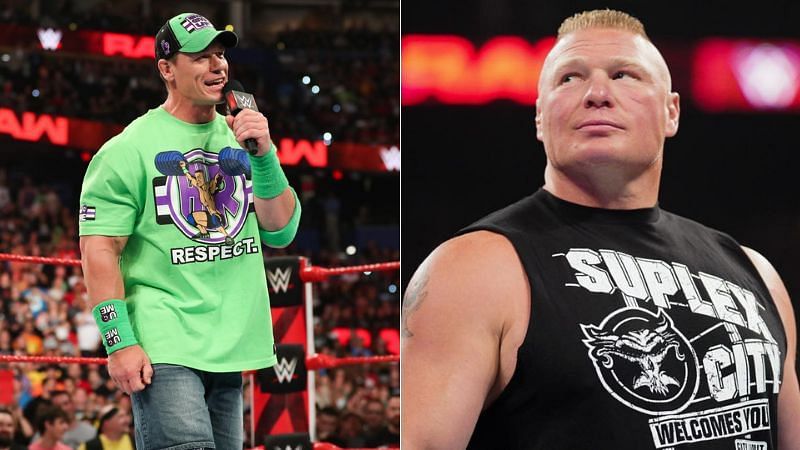 John Cena appeared on Raw but Brock Lesnar did not