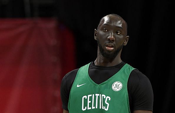 Tacko Fall is hoping to make the Boston roster for the upcoming campaign