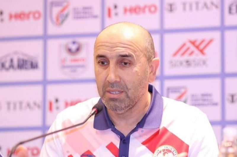 Tajikistan head coach Usmon Toshev