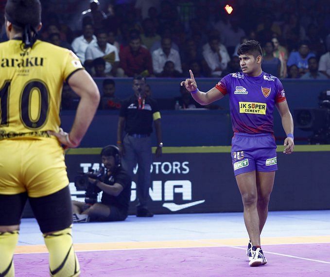 Dabang Delhi registered their first win of the season after winning the close-called clash with the Telugu Titans