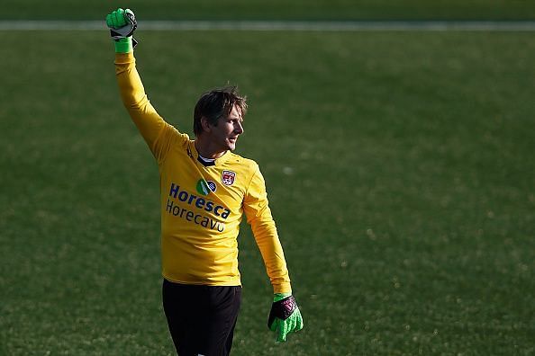 Edwin van der Sar returned to the club where he played his youth team football