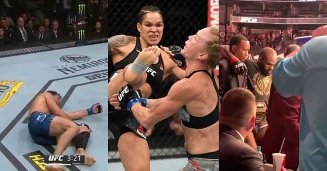 UFC 239 Results: Undefeated fighter destroyed in 5 seconds with a flying knee, Holly Holm gets finished, Jon Jones survives