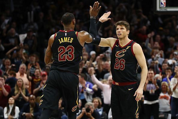 Kyle Korver teamed up with LeBron James in Cleveland