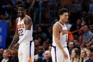 DeAndre Ayton and Devin Booker