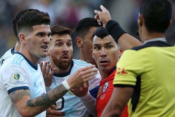 Copa America 2019: 'The referee wanted to be more important than the match itself'- Arturo Vidal comes out in support of Lionel Messi