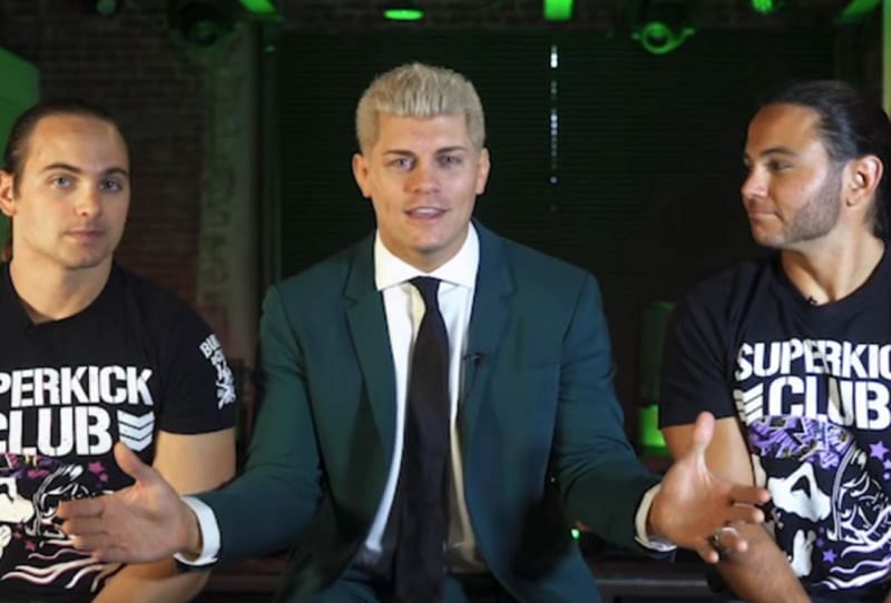 Cody and the Young Bucks are performers in AEW but also hold managerial roles.