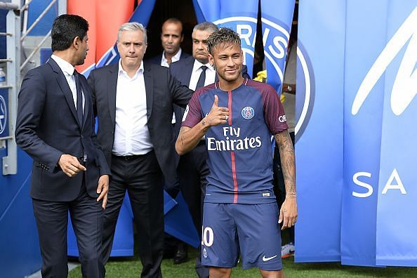 Neymar signed for PSG in a world-record deal