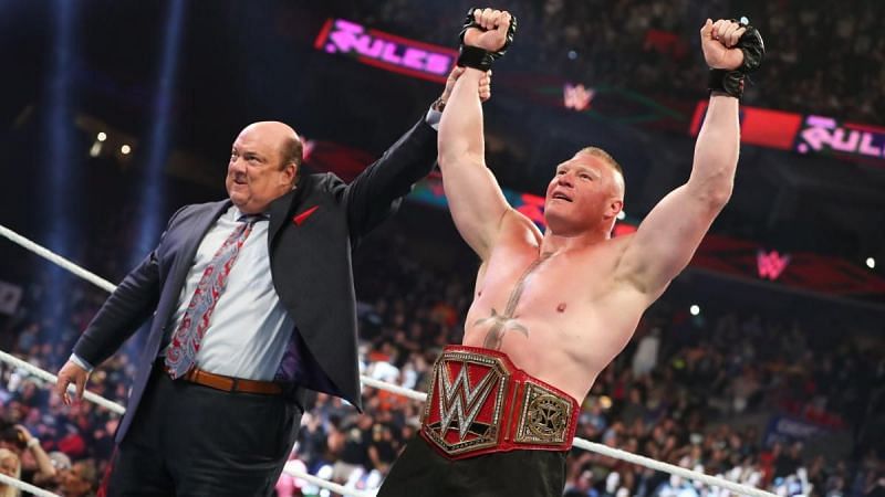 Lesnar regained the title in convincing fashion last night