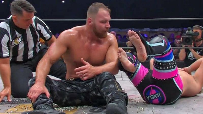 Moxley and Janela delivered a match full of weapons and blood.