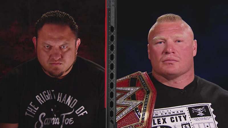 Samoa Joe and Brock Lesnar