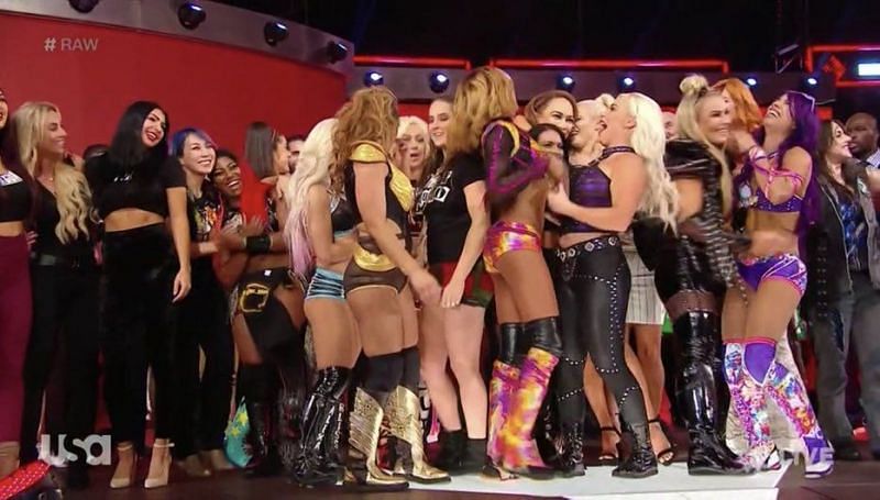 The women of WWE were given a push because of the WWE Universe