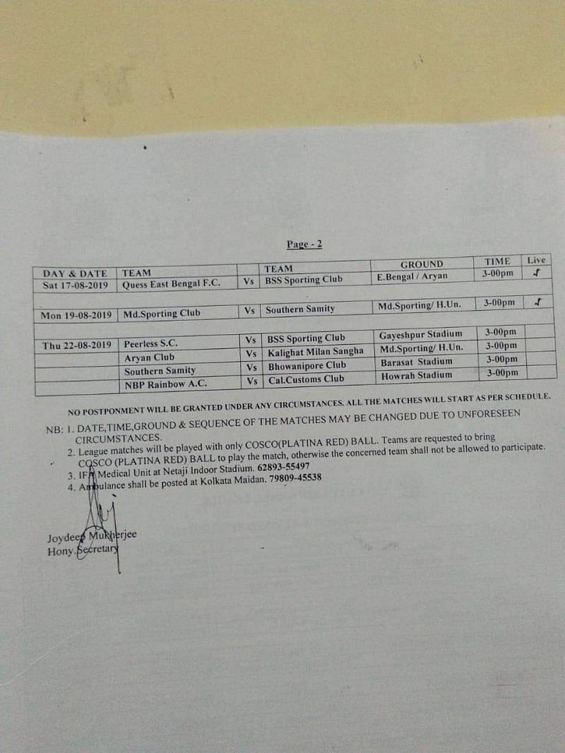 Revised Fixtures Page 2