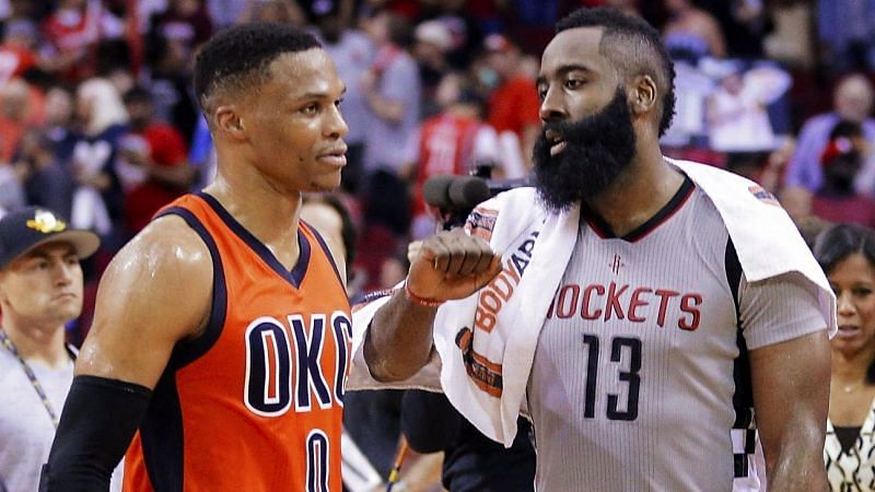 Westbrook and Harden teaming up again after seven years