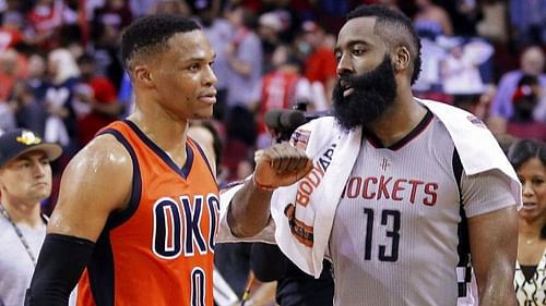 Westbrook and Harden teaming up again after seven years