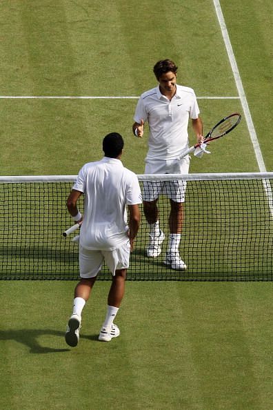 Tsonga became the first player to beat Federer in a Grand Slam, from a two-set deficit