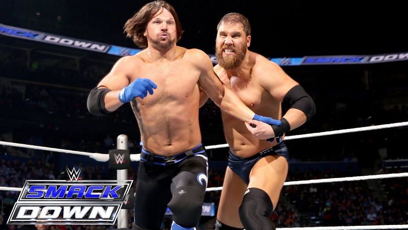 Curtis Axel and AJ Styles