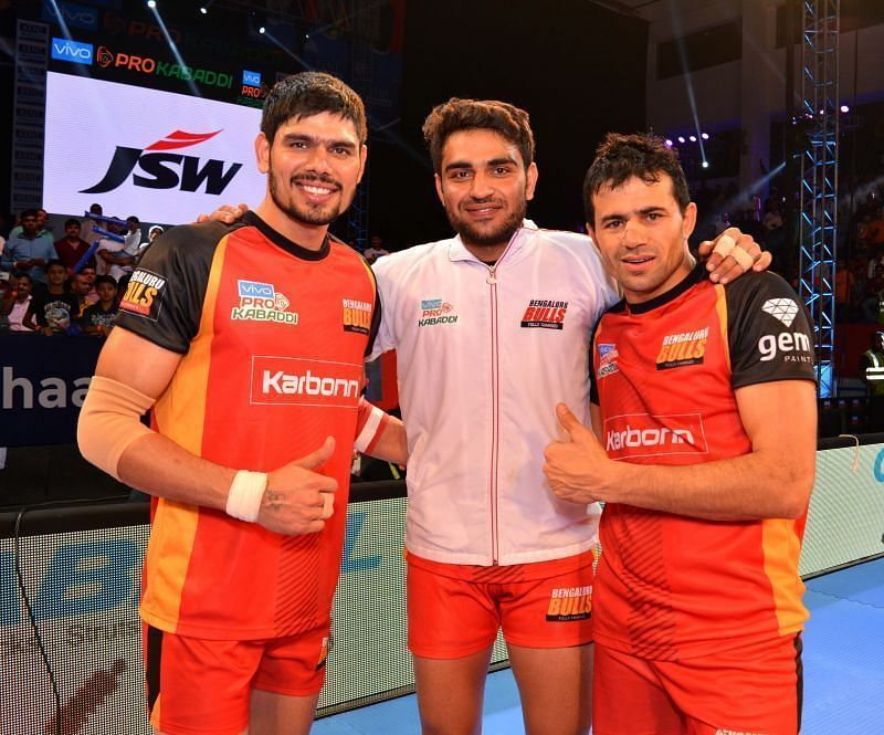 Sunil Jaipal (R) played for Bengal Warriors and Bengaluru Bulls in PKL