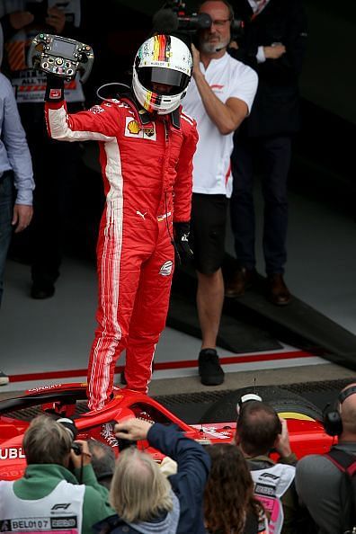 F1 Grand Prix of Belgium where Vettel won in 2018