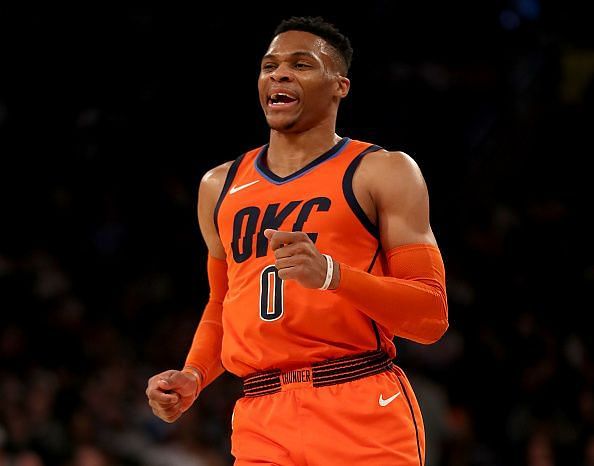 Russell Westbrook has averaged a triple-double for three consecutive seasons