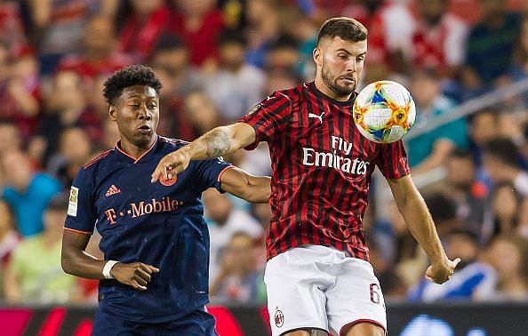 Patrick Cutrone during the International Champions Cup match between Bayern and AC Milan