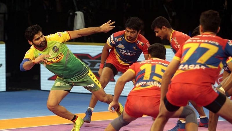 Pardeep Narwal is the leader raid point-scorer in the league