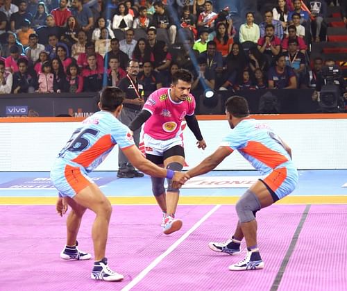 Deepak Narwal was the star for the Pink Panthers