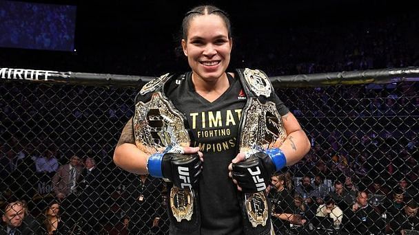 Amanda Nunes currently holds two UFC titles after KO&#039;ing Cris Cyborg last December