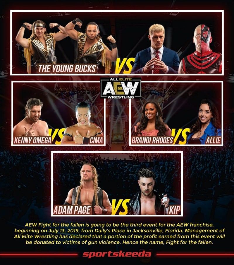 AEW Fight For the Fallen Match Card