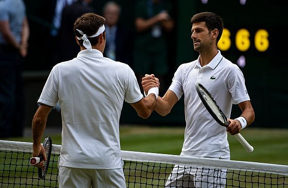 Novak Djokovic and Roger Federer played out a scintillating 2019 Wimbledon final