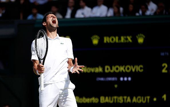 Top-seed Novak Djokovic will be looking to defend his title in Sunday&#039;s final.