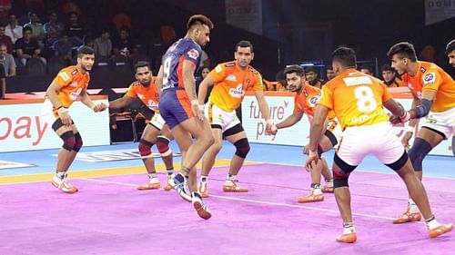 Maninder Singh scored 14 raid points versus Puneri Paltan