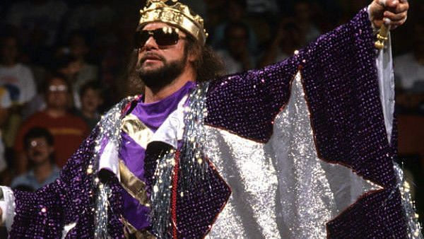 Randy Savage as the King of Wrestling.