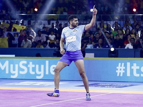 Tamil Thalaivas crushed Telugu Titans in a heated face-off (Image credit - Pro Kabaddi Twitter)