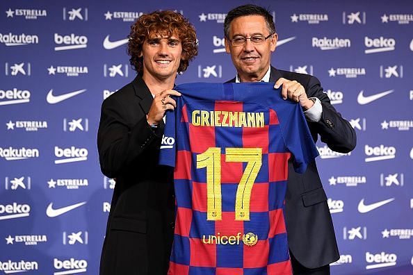 Griezmann sealed his dream move to Barcelona earlier this month