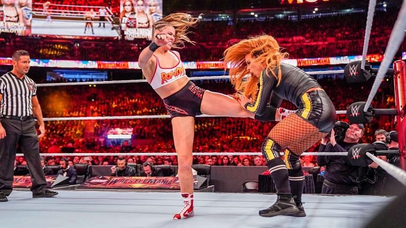 Ronda Rousey and Becky Lynch