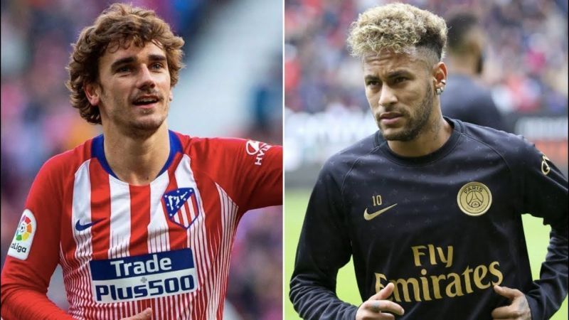 Antoine Griezmann and Neymar Jr