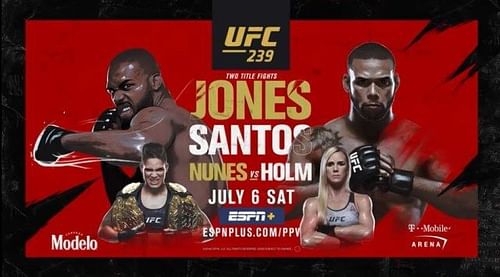 Jon Jones faces Thiago Santos in this weekend's main event