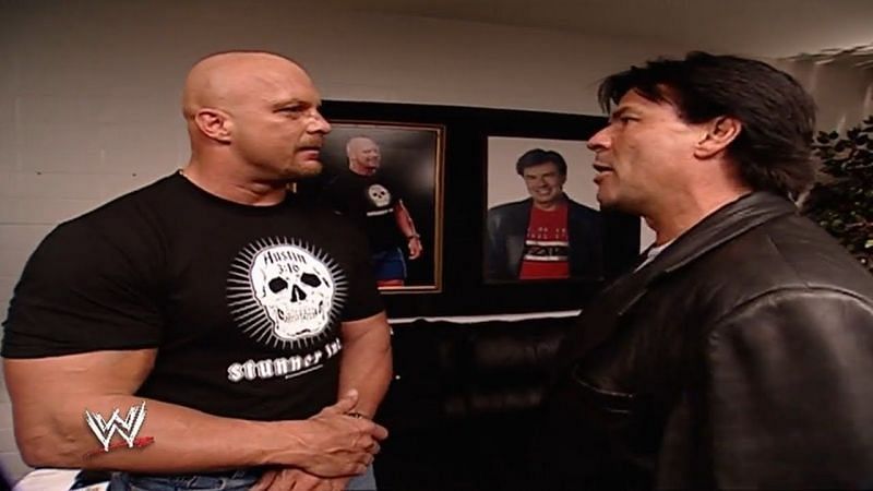 Stone Cold Steve Austin and former Raw GM Eric Bischoff