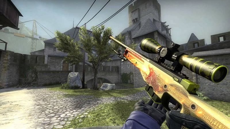 The Dragon Lore, one of the most expensive CSGO skins