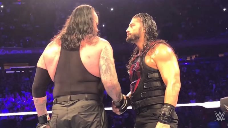 The Undertaker and Roman Reigns shared a post-match handshake