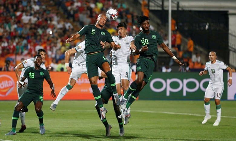 Nigeria and Algerian each won 50% of aerial duels.