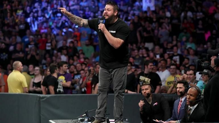 Kevin Owens calls out Shane McMahon on the July 9 episode of Smackdown Live