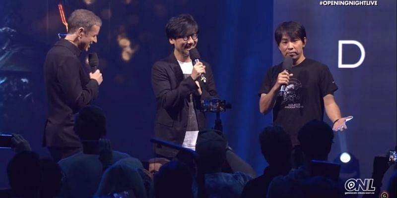 Hideo Kojima at Gamescom Opening Live Event with Geoff Keighley